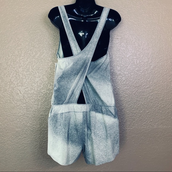 LULULEMON Chase Me Onesie Size 10 Gray Lime Green - Picture 3 of 7